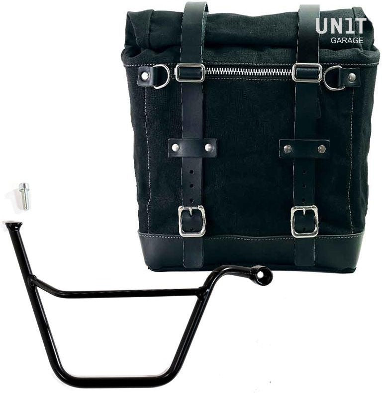 Unitgarage / ユニットガレージ Canvas Side Pannier Scram 22L-30L + Right Subframe Triumph T100 Bonneville (2001-2016) | U201-1005DX
