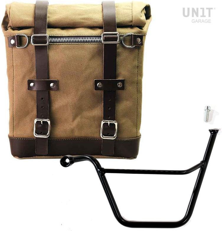 Unitgarage / ユニットガレージ Canvas Side Pannier Scram 22L-30L + Left Subframe Triumph Bonneville T100 (2001-2016) | U201-1005SX