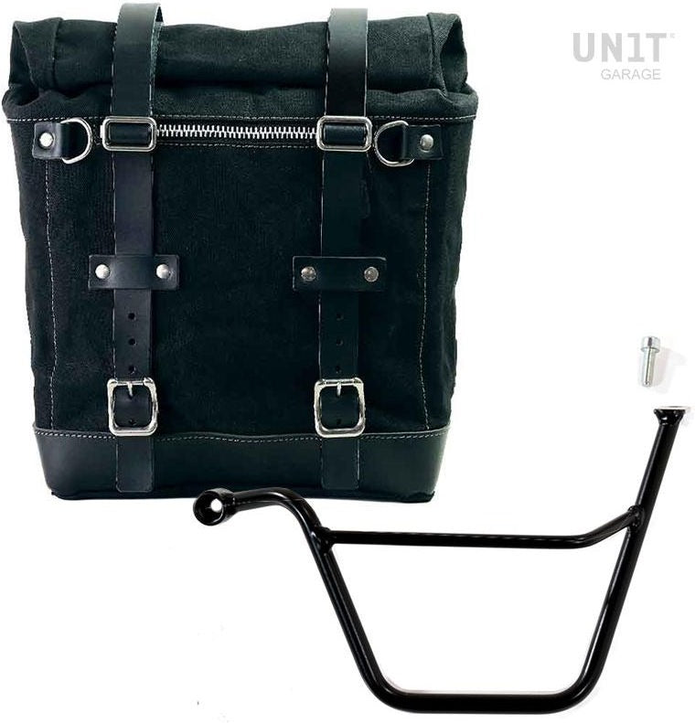 Unitgarage / ユニットガレージ Canvas Side Pannier Scram 22L-30L + Left Subframe Triumph Bonneville T100 (2001-2016) | U201-1005SX