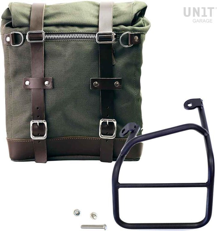 Unitgarage / ユニットガレージ Canvas Side Pannier Scram 22L-30L + Left subframe Ducati Scrambler 1100 | U201-1010SX
