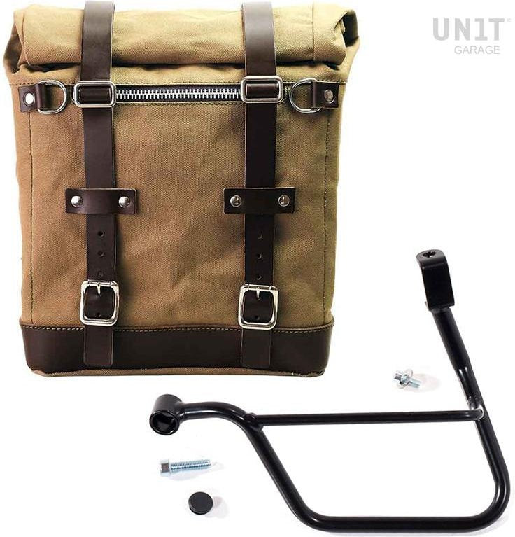 Unitgarage / ユニットガレージ Canvas Side Pannier Scram 22L-30L + Left Subframe Triumph T100 (2017 until now) | U201-1011SX