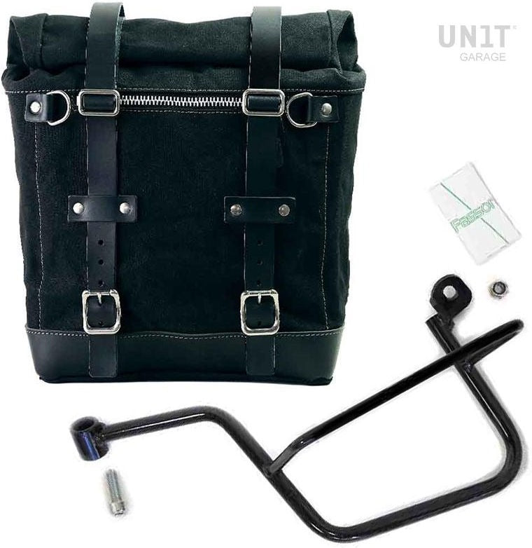 Unitgarage / ユニットガレージ Canvas Side Pannier Scram 22L-30L + Left Subframe Guzzi V7 | U201-2213SX