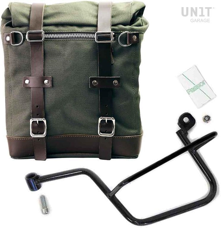 Unitgarage / ユニットガレージ Canvas Side Pannier Scram 22L-30L + Left Subframe Guzzi V7 | U201-2213SX