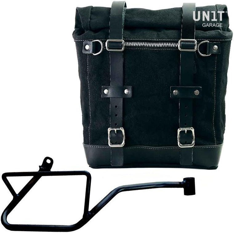 Unitgarage / ユニットガレージ Canvas Side Pannier Scram 22L-30L + Right Subframe Guzzi V7_850 | U201-2216DX