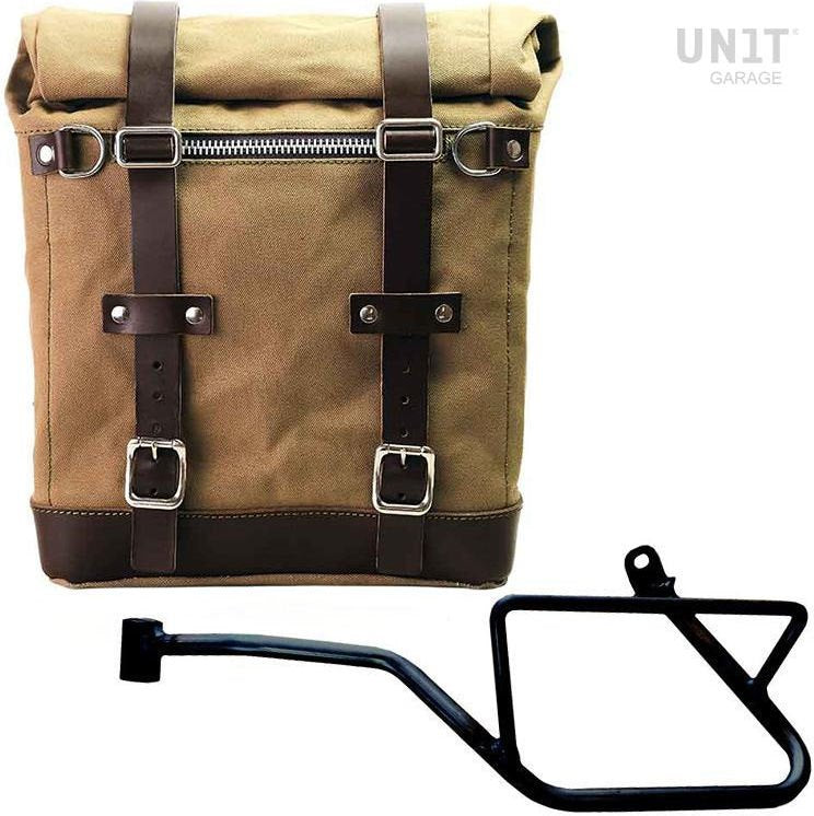 Unitgarage / ユニットガレージ Canvas Side Pannier Scram 22L-30L + Left Subframe Guzzi V7_850 | U201-2216SX