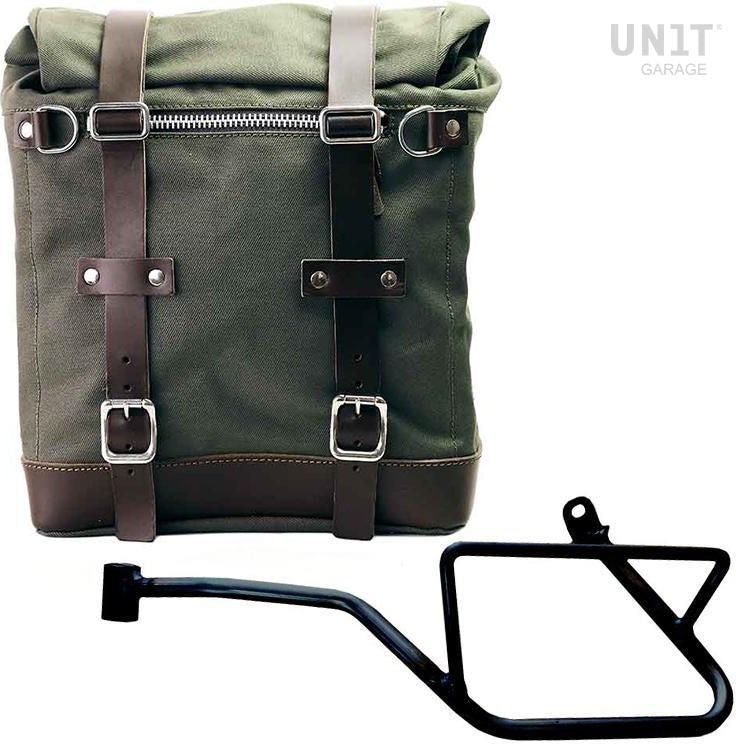 Unitgarage / ユニットガレージ Canvas Side Pannier Scram 22L-30L + Left Subframe Guzzi V7_850 | U201-2216SX