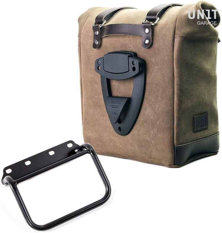 Unitgarage / ユニットガレージ Waxed suede side pannier Scram 22L-30L + subframe R80 G/S | U202-1008
