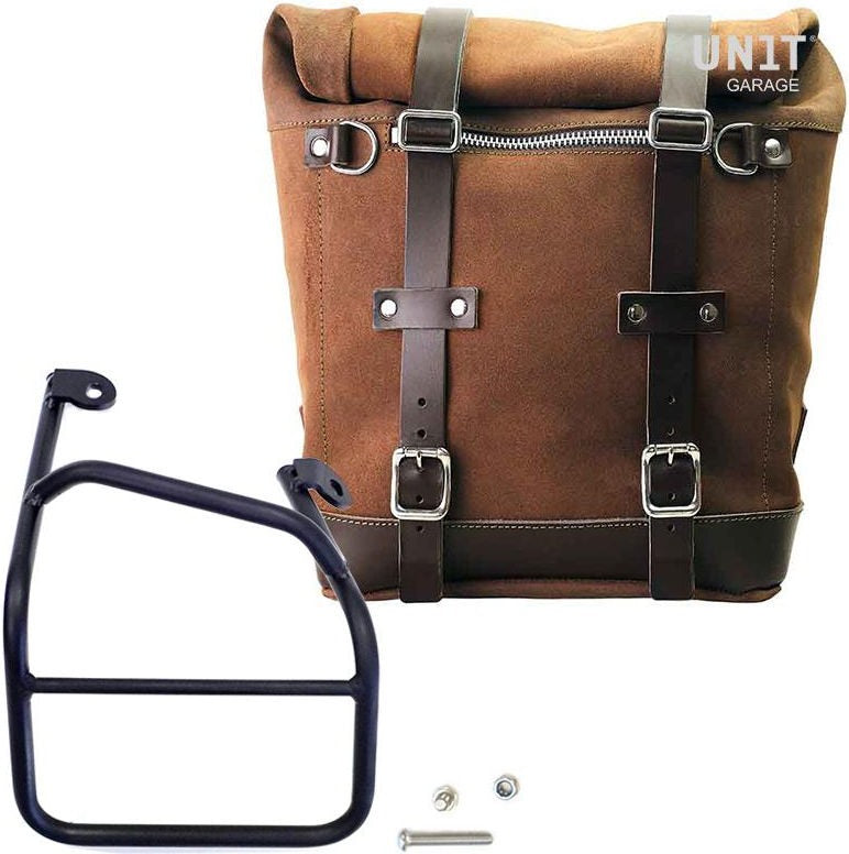 Unitgarage / ユニットガレージ Waxed suede side pannier Scram 22L-30L + Right Subframe Ducati Scrambler 1100 | U202-1010DX