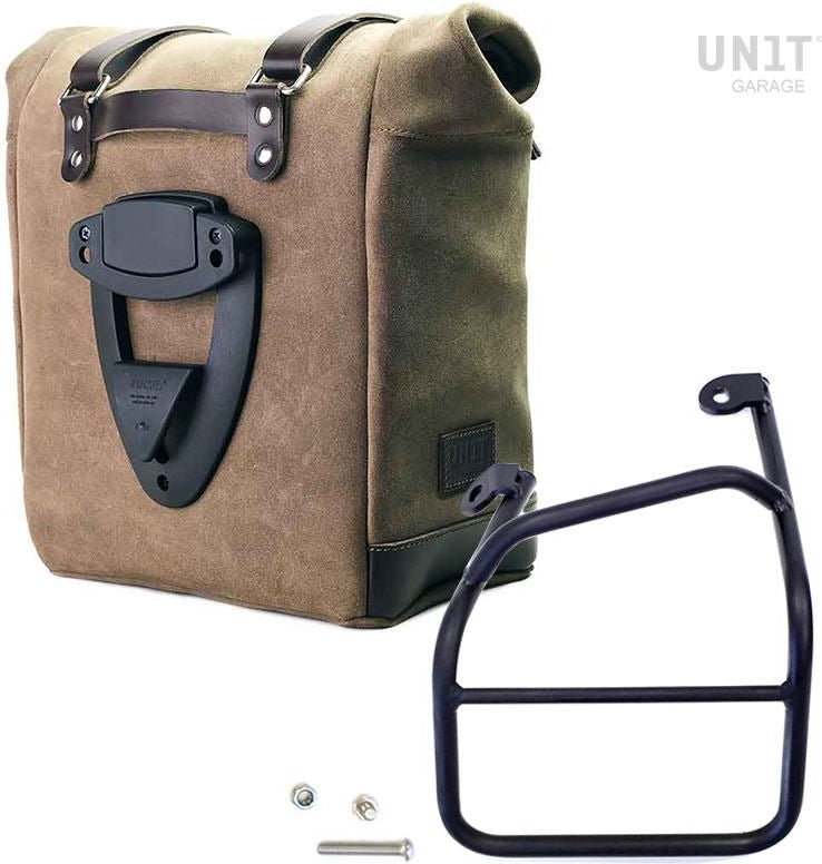 Unitgarage / ユニットガレージ Waxed suede side pannier Scram 22L-30L + Left Subframe Ducati Scrambler 1100 | U202-1010SX