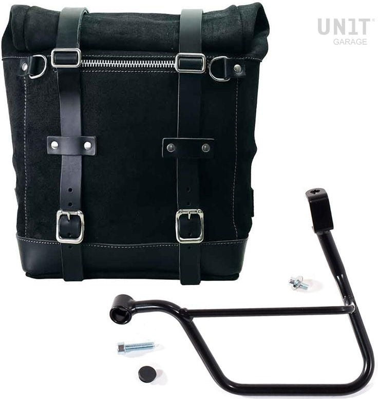 Unitgarage / ユニットガレージ Waxed suede side pannier Scram 22L-30L + Left Subframe Triumph T100 (2017 until now) | U202-1011SX