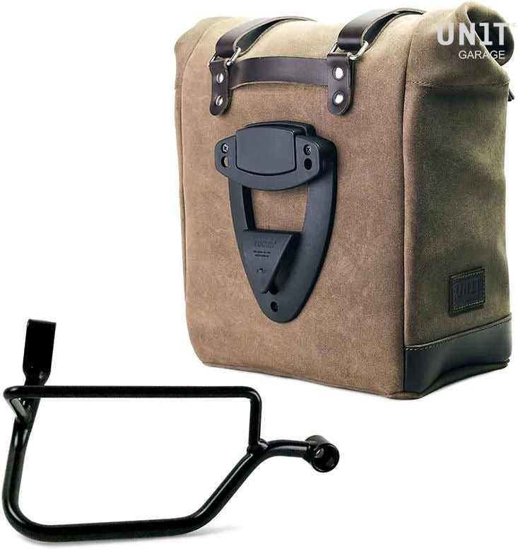 Unitgarage / ユニットガレージ Waxed suede side pannier Scram 22L-30L + Right Subframe Triumph Street Twin 900 (2016 until now) | U202-1017DX