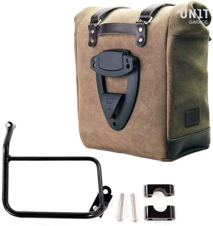 Unitgarage / ユニットガレージ Waxed suede side pannier Scram 22L-30L + Subframe R1200 GS | U202-1229