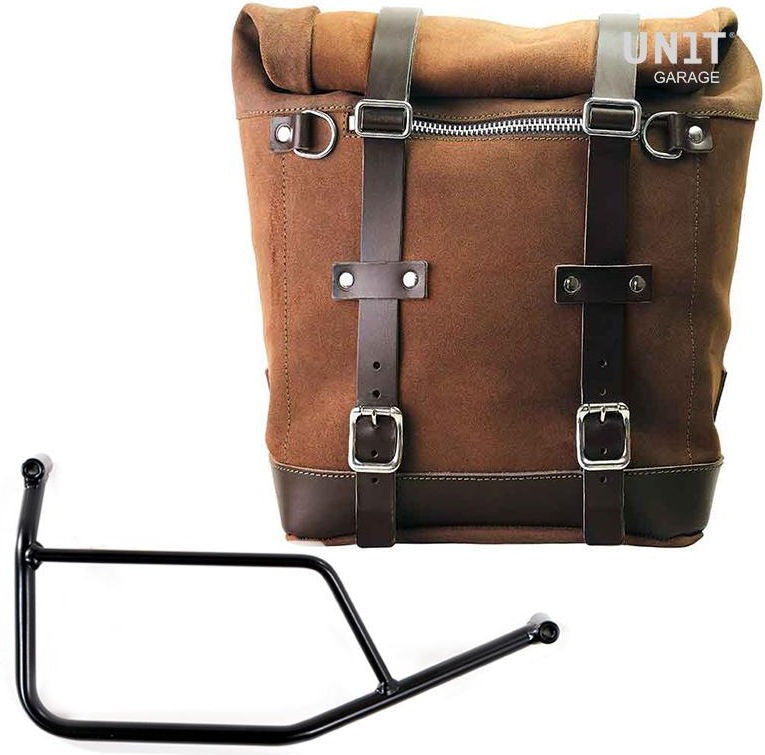 Unitgarage / ユニットガレージ Waxed suede side pannier Scram 22L-30L + Subframe R 1200 R | U202-1421