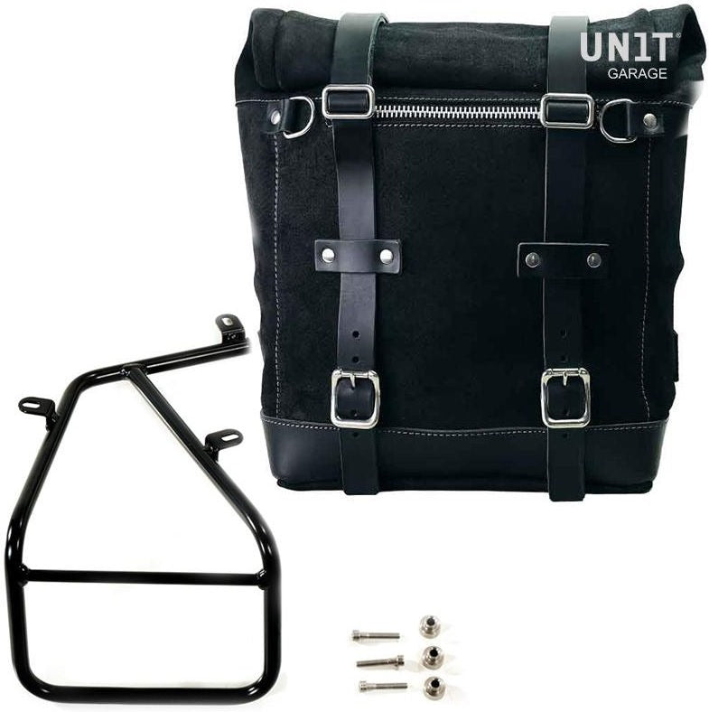 Unitgarage / ユニットガレージ Waxed suede side pannier Scram 22L-30L + Subframe NineT Series | U202-1620