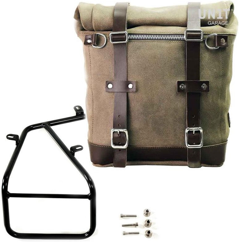 Unitgarage / ユニットガレージ Waxed suede side pannier Scram 22L-30L + Subframe NineT Series | U202-1620