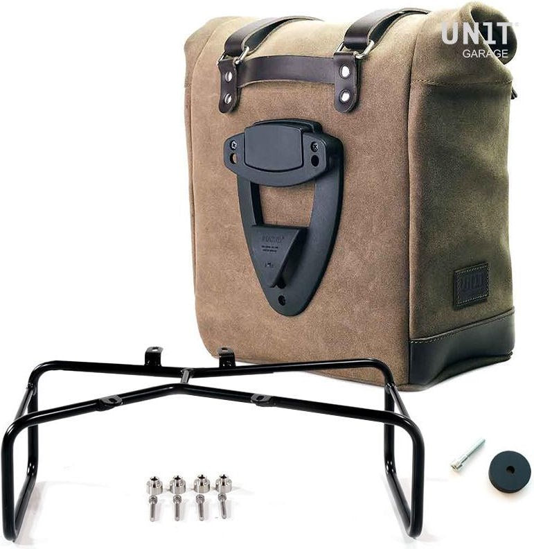 Unitgarage / ユニットガレージ Waxed suede side pannier Scram 22L-30L + Double Subframe NineT | U202-1626-A2