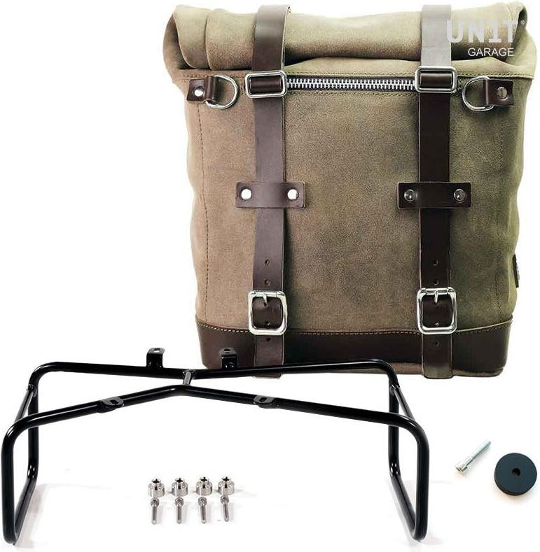 Unitgarage / ユニットガレージ Waxed suede side pannier Scram 22L-30L + Double Subframe NineT | U202-1626-A2