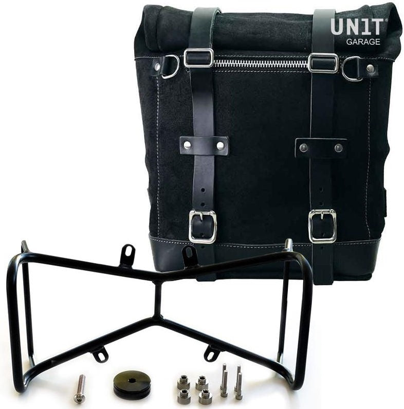 Unitgarage / ユニットガレージ Waxed suede side pannier Scram 22L-30L + Symmetrical Double Subframe NineT | U202-1632-A2