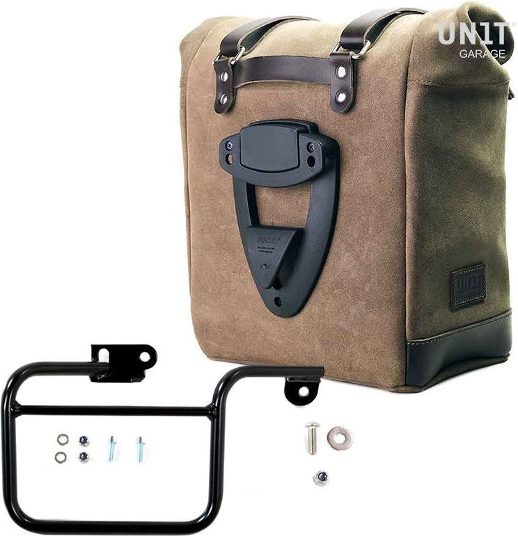 Unitgarage / ユニットガレージ Waxed suede side pannier Scram 22L-30L + Subframe K Series | U202-1806
