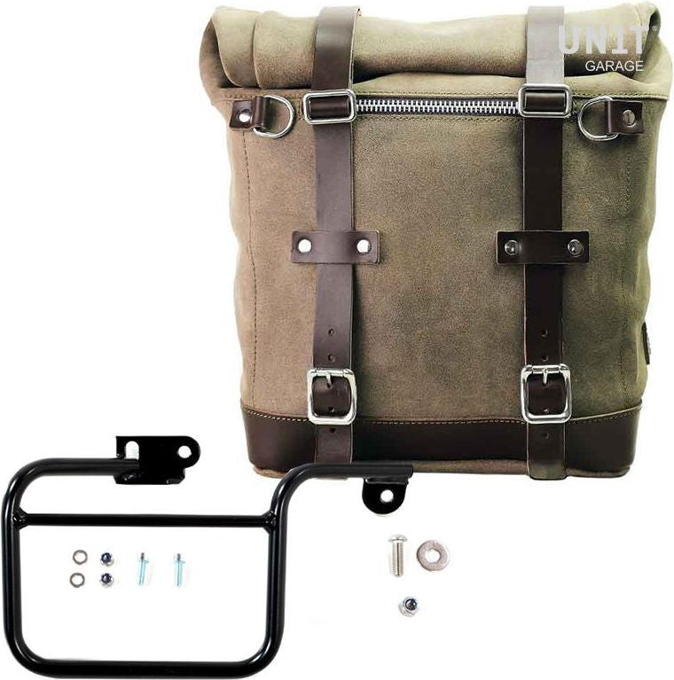 Unitgarage / ユニットガレージ Waxed suede side pannier Scram 22L-30L + Subframe K Series | U202-1806
