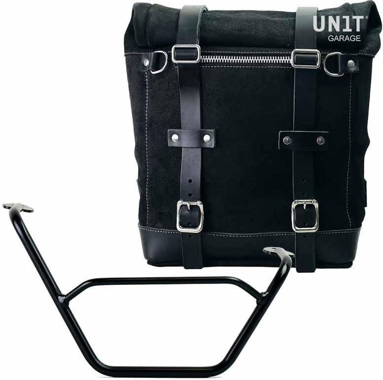 Unitgarage / ユニットガレージ Waxed suede side pannier Scram 22L-30L + Right subframe R1200 GS LC | U202-1901DX