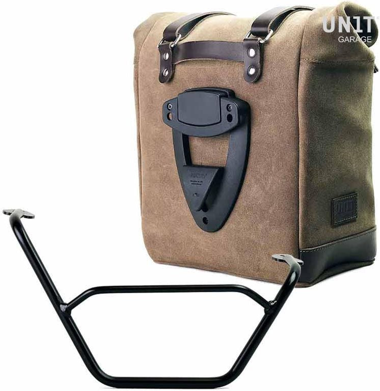 Unitgarage / ユニットガレージ Waxed suede side pannier Scram 22L-30L + Right subframe R1200 GS LC | U202-1901DX