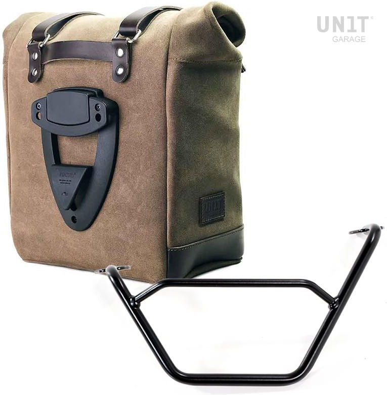 Unitgarage / ユニットガレージ Waxed suede side pannier Scram 22L-30L + Left subframe R1200 GS LC | U202-1901SX