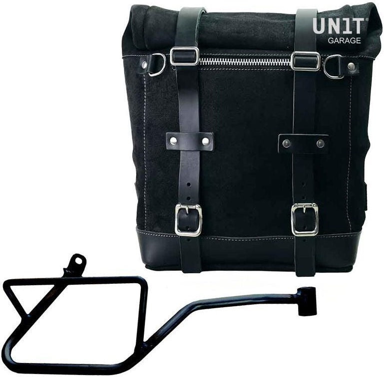 Unitgarage / ユニットガレージ Waxed suede side pannier Scram 22L-30L + Right Subframe Guzzi V7_850 | U202-2216DX