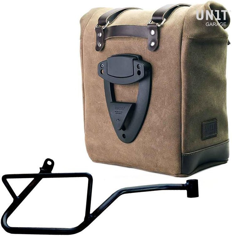 Unitgarage / ユニットガレージ Waxed suede side pannier Scram 22L-30L + Right Subframe Guzzi V7_850 | U202-2216DX