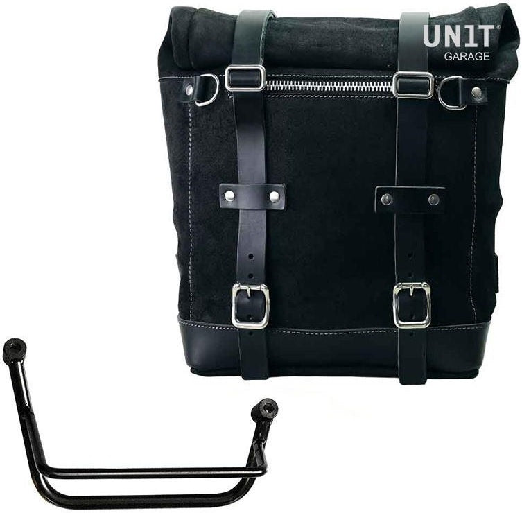 Unitgarage / ユニットガレージ Waxed suede side pannier Scram 22L-30L + Right Subframe Guzzi V85 TT | U202-2251DX