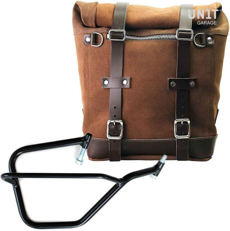 Unitgarage / ユニットガレージ Waxed suede side pannier Scram 22L-30L + Right Subframe Yamaha | U202-2504DX
