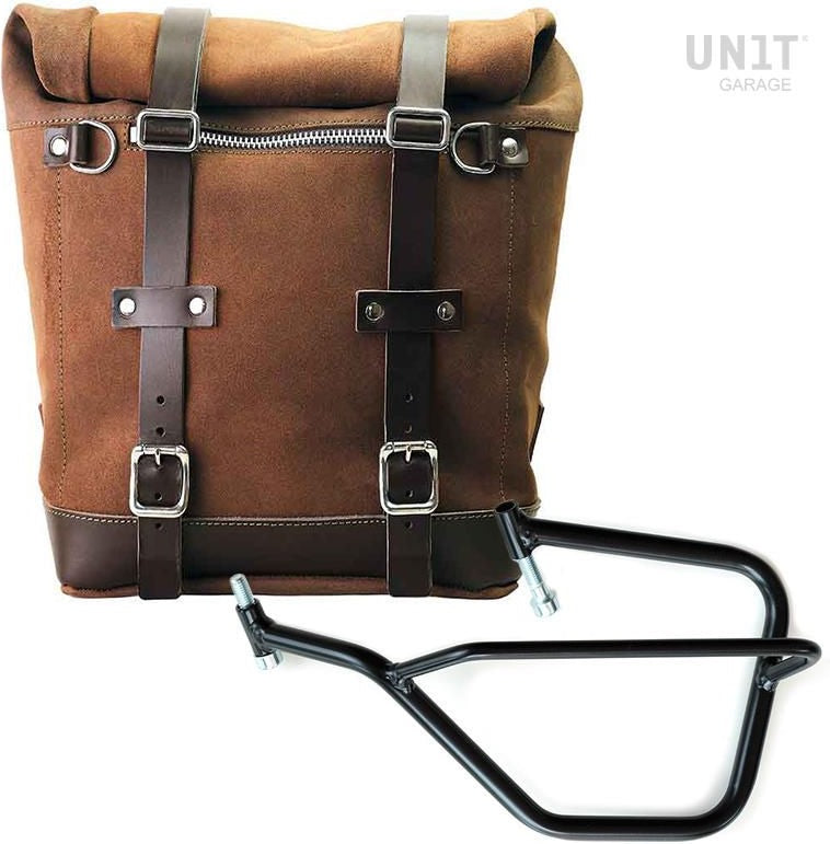 Unitgarage / ユニットガレージ Waxed suede side pannier Scram 22L-30L + Left Subframe Yamaha | U202-2504SX