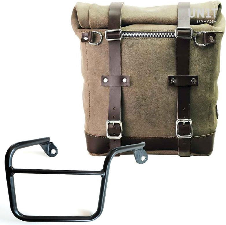Unitgarage / ユニットガレージ Waxed suede side pannier Scram 22L-30L + Right Subframe Mash | U202-2600DX
