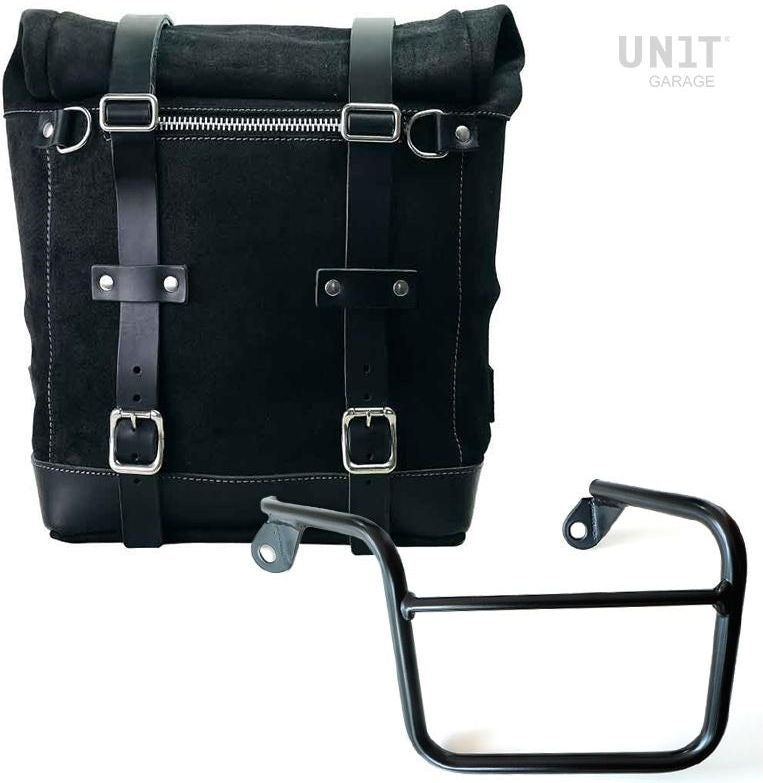 Unitgarage / ユニットガレージ Waxed suede side pannier Scram 22L-30L + Left Subframe Mash | U202-2600SX