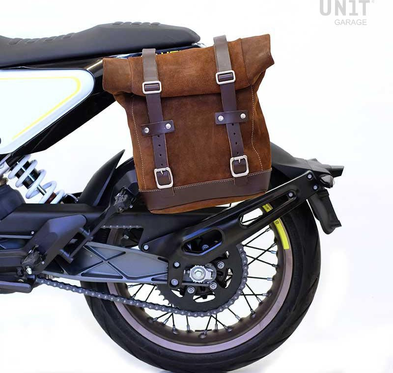 Unitgarage / ユニットガレージ Waxed suede side pannier Scram 22L-30L + Subframe husqvarna 401 (2017-2019) | U202-3000