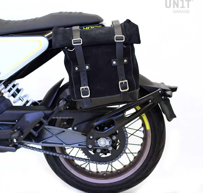 Unitgarage / ユニットガレージ Waxed suede side pannier Scram 22L-30L + Subframe husqvarna 401 (2017-2019) | U202-3000