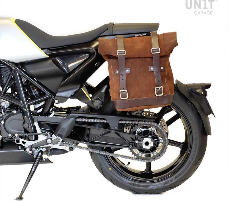Unitgarage / ユニットガレージ Waxed suede side pannier Scram 22L-30L + Subframe husqvarna vitpilen 701 | U202-3001