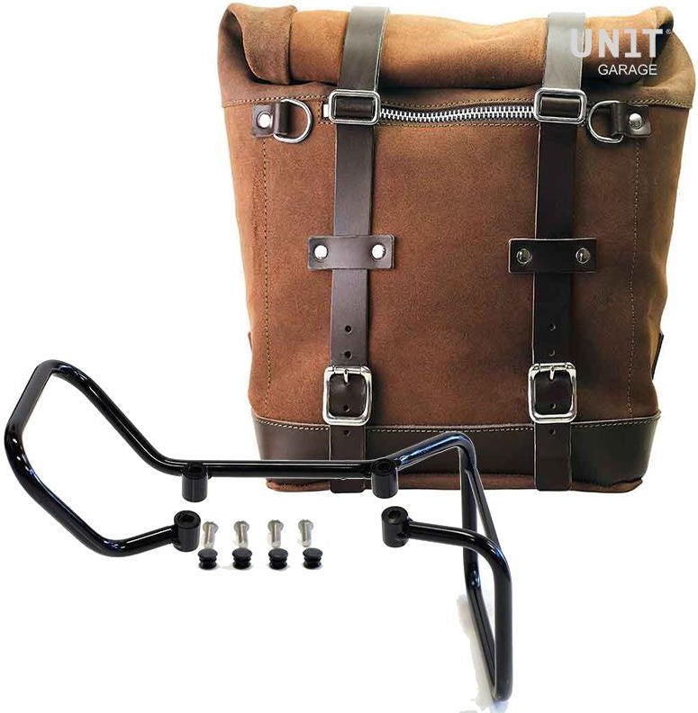 Unitgarage / ユニットガレージ Waxed suede side pannier Scram 22L-30L + Subframe husqvarna vitpilen 701 | U202-3001