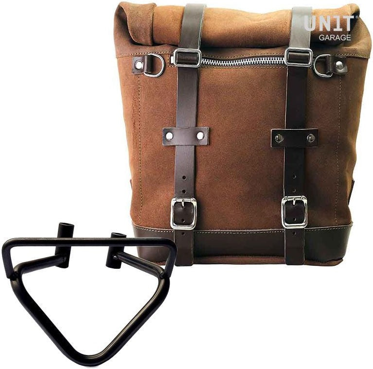 Unitgarage / ユニットガレージ Waxed suede side pannier Scram 22L-30L + Right Subframe husqvarna 200 (2020 until now) | U202-3003DX