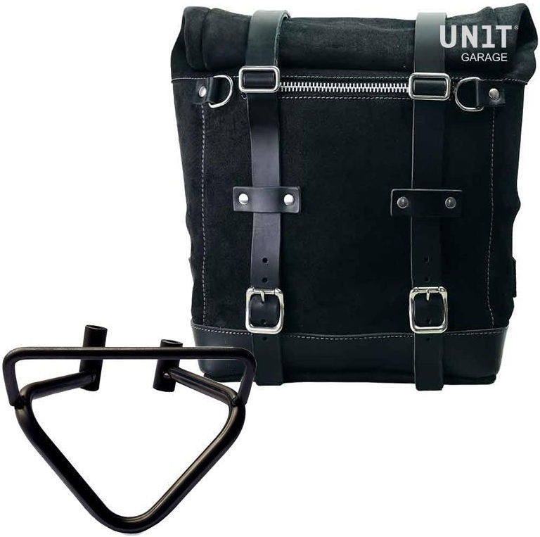 Unitgarage / ユニットガレージ Waxed suede side pannier Scram 22L-30L + Right Subframe husqvarna 200 (2020 until now) | U202-3003DX