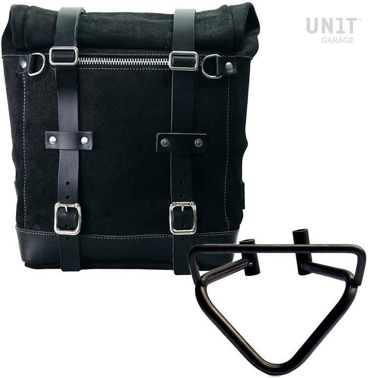 Unitgarage / ユニットガレージ Waxed suede side pannier Scram 22L-30L + Left Subframe husqvarna 401 (2020 until now) | U202-3003SX
