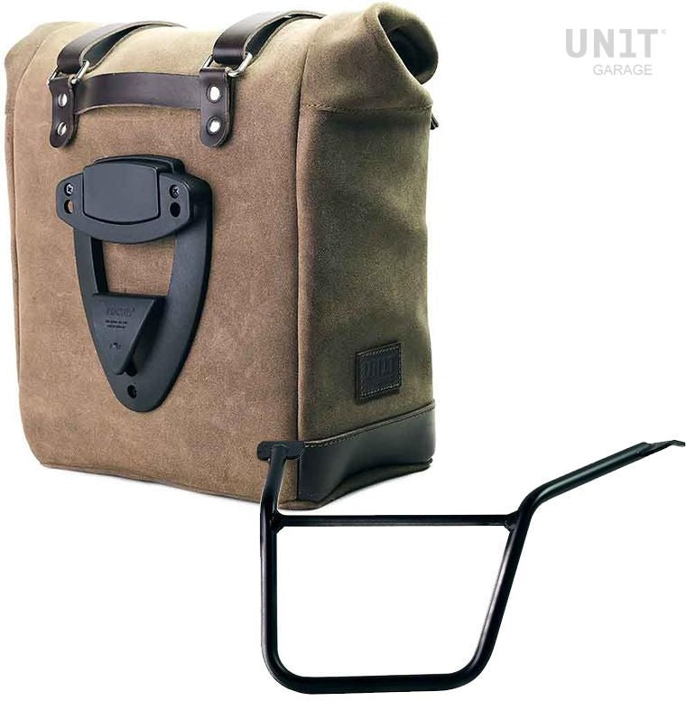 Unitgarage / ユニットガレージ Waxed suede side pannier Scram 22L-30L + Left Subframe Pan America 1250 | U202-3304SX