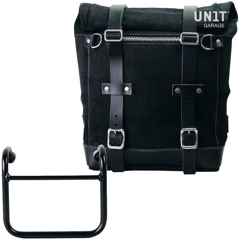 Unitgarage / ユニットガレージ Waxed suede side pannier Scram 22L-30L + Subframe R18 for Straight pipe exhaust | U202-3400
