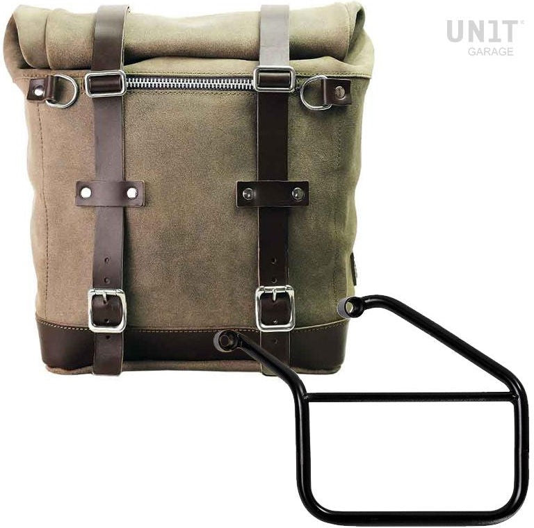 Unitgarage / ユニットガレージ Waxed suede side pannier Scram 22L-30L + Left Subframe Triumph Trident 660 | U202-3500SX