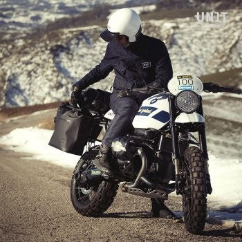 Unitgarage / ユニットガレージ Khali side pannier in TPU 35L - 45L + Aluminum plate mountable on Atlas or similar frame | UG002-AL0-atlas-or-similar-frame