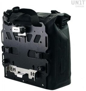Unitgarage / ユニットガレージ Khali side pannier in TPU 35L - 45L + Aluminum plate mountable on Atlas or similar frame | UG002-AL0-atlas-or-similar-frame