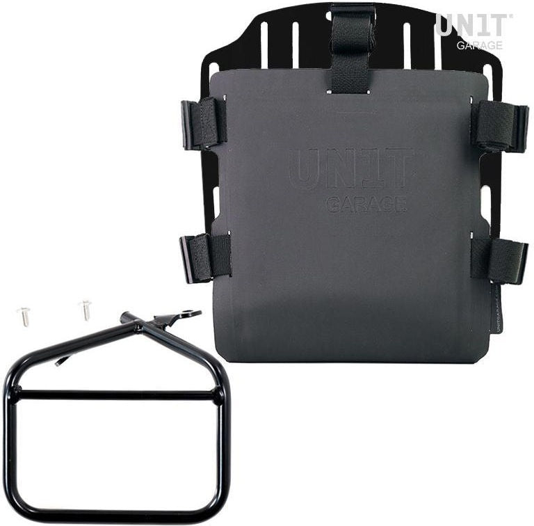 Unitgarage / ユニットガレージ Aluminum bag holder with adjustable front in Hypalon and Quick Release System + subframe | UG007-U000-1007
