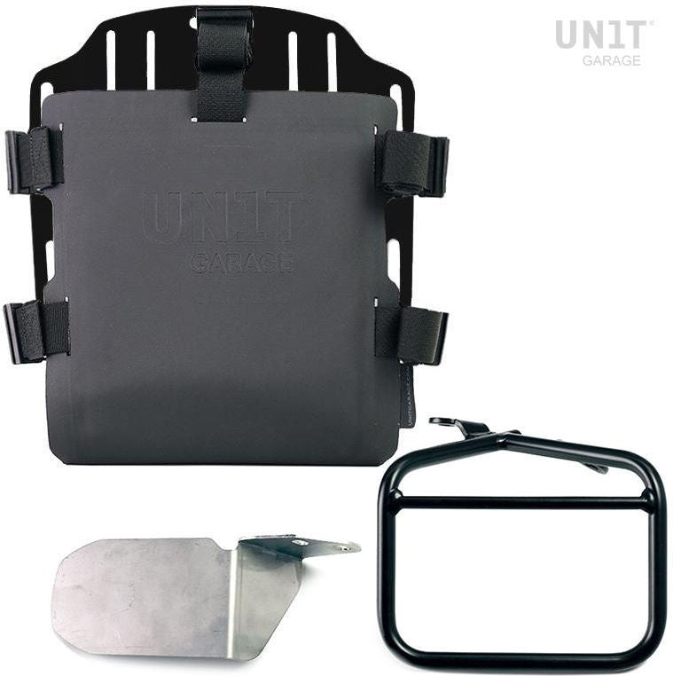 Unitgarage / ユニットガレージ Aluminum bag holder with adjustable front in Hypalon and Quick Release System + subframe | UG007-U000-1007DX