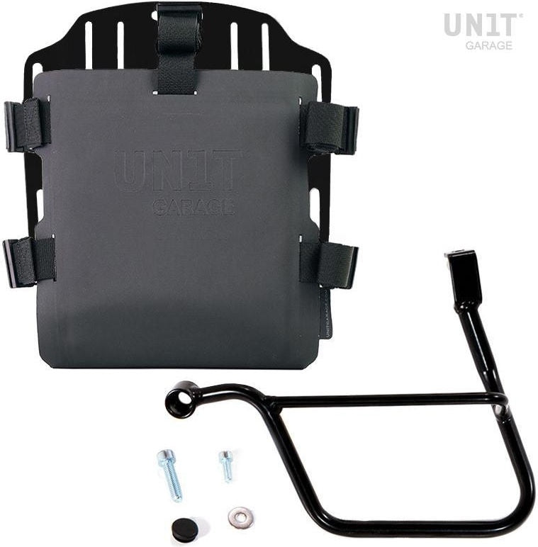Unitgarage / ユニットガレージ Aluminum bag holder with adjustable front in Hypalon and Quick Release System + subframe | UG007-U000-1013SX