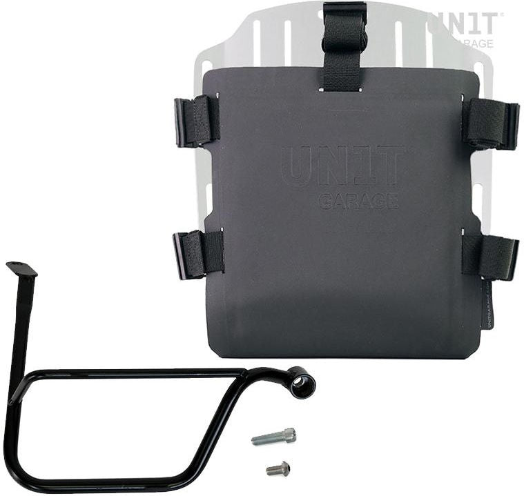 Unitgarage / ユニットガレージ Aluminum bag holder with adjustable front in Hypalon and Quick Release System + subframe | UG007-U000-1020DX